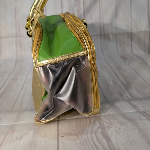 Juicy Couture Vintage Green-Gold Pet Carrier Bag - Picture 7 of 14